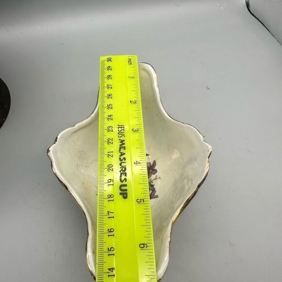 Lusterware Vintage Japanese porcelain footed bowl - Picture 5 of 8